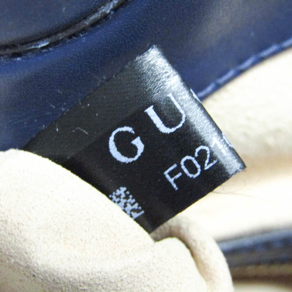 GUCCI Authentic Blue Leather Shoulder Bag - Picture 15 of 16